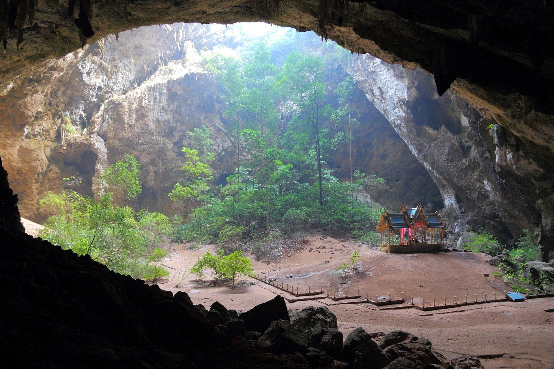 Limestone cave in karst mountain