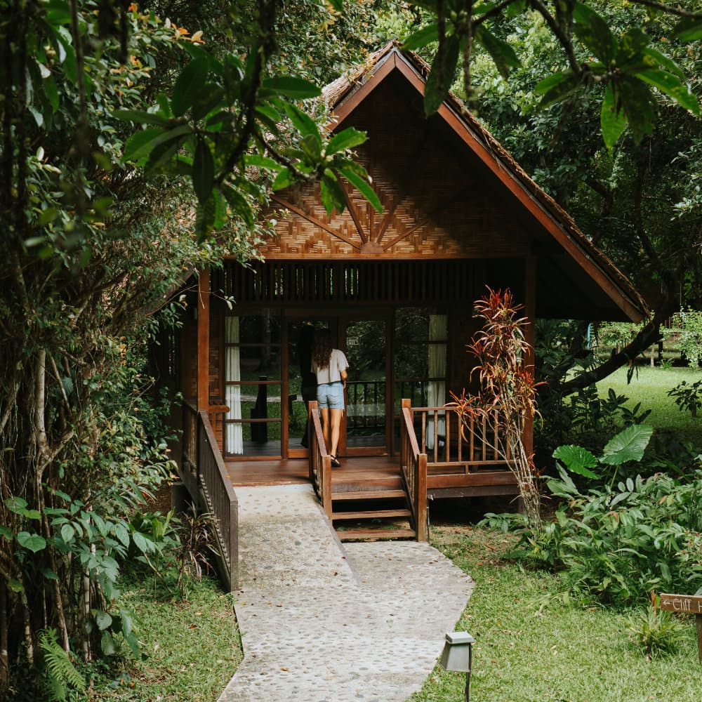 Flowers and garens around Our Jungle House resort