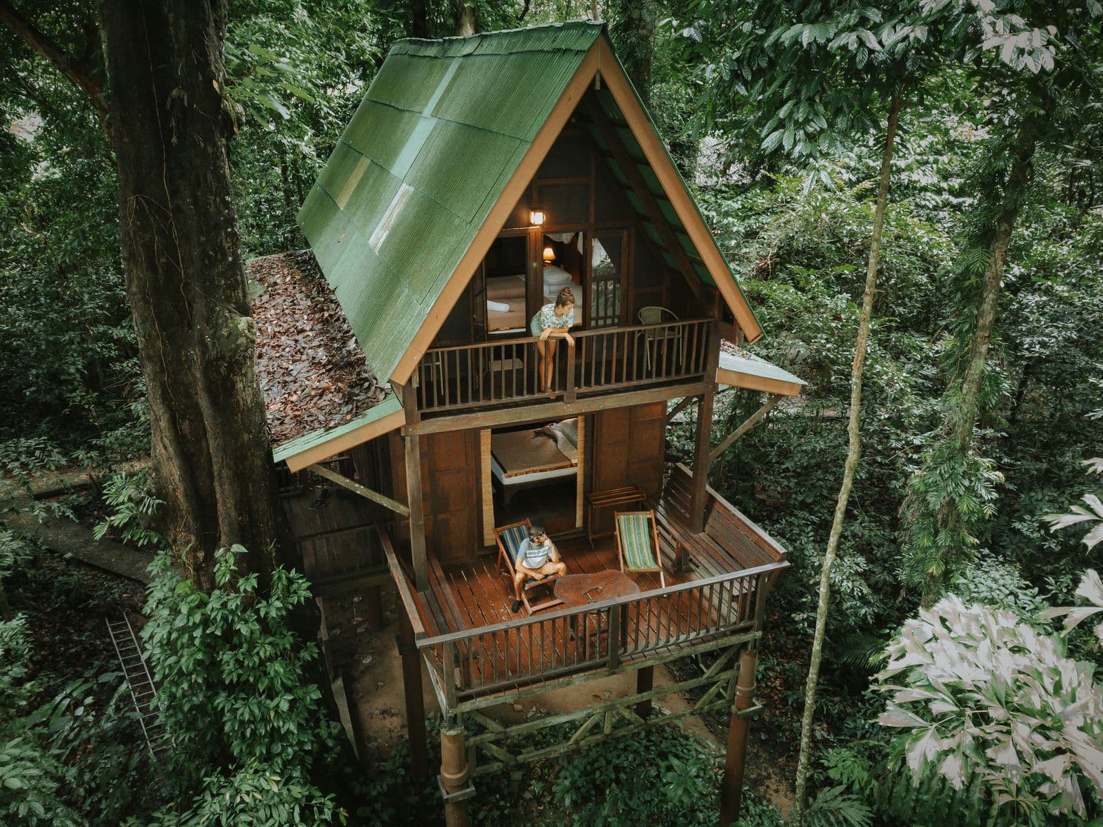 Happy Nest two storey treehouse exterior