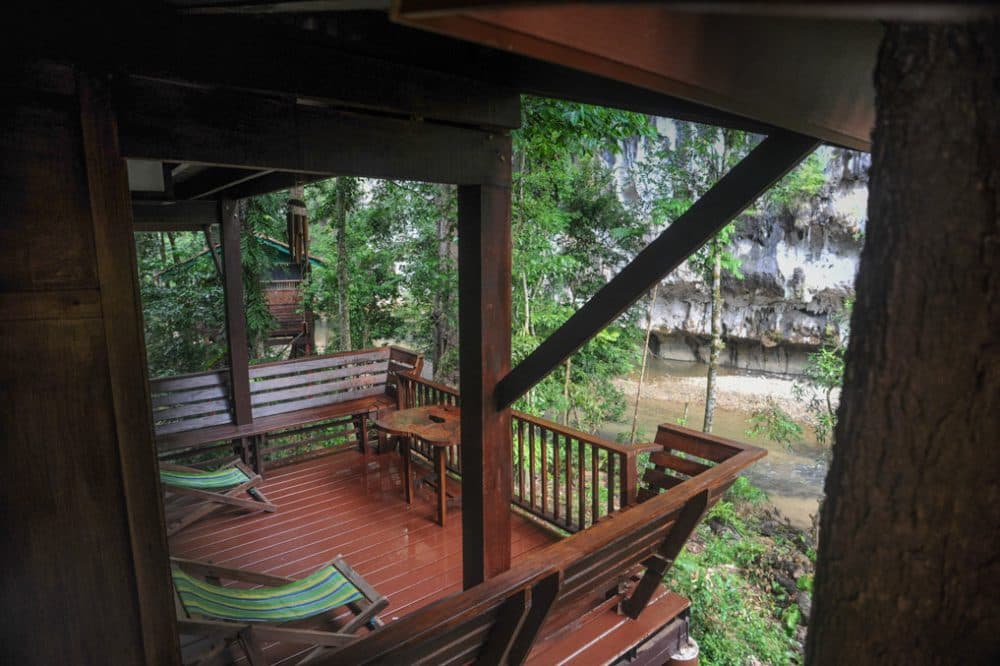Happy Nest two storey treehouse deck