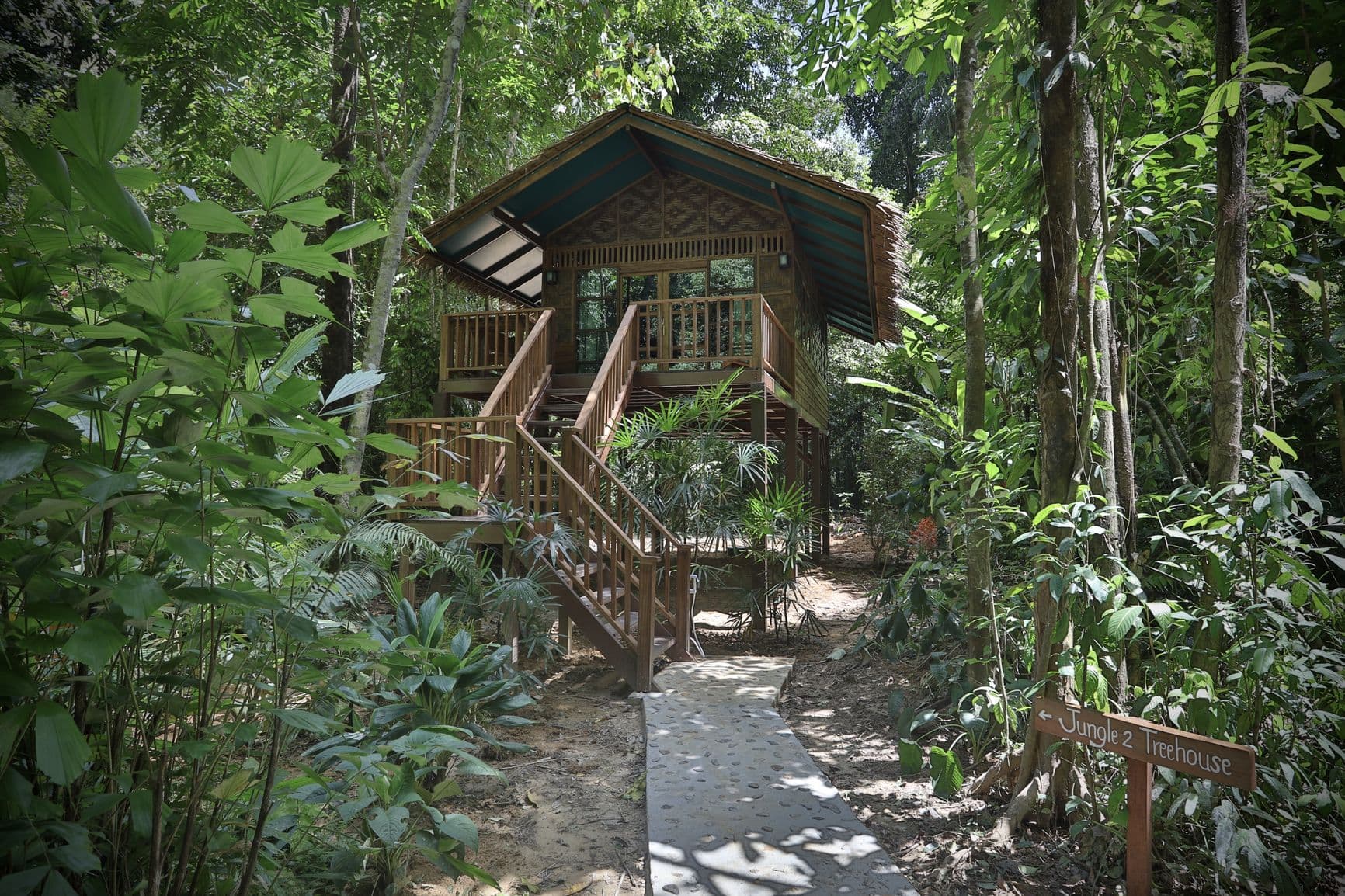 Jungle bungalow exterior