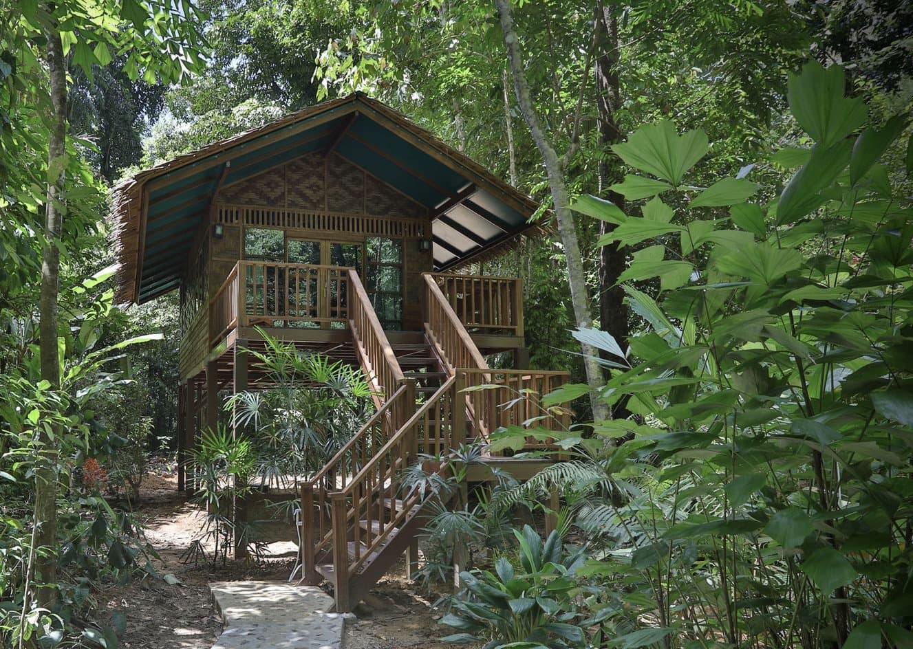 Jungle bungalow exterior