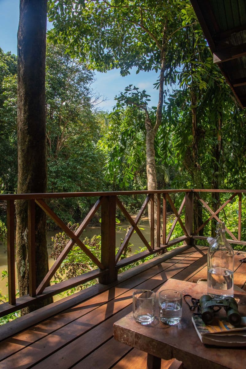 River Hut bungalow deck