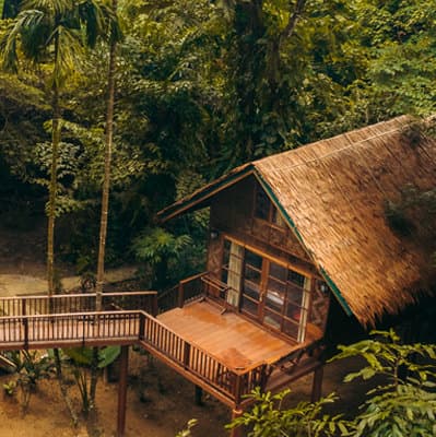 Sunset treehouse exterior