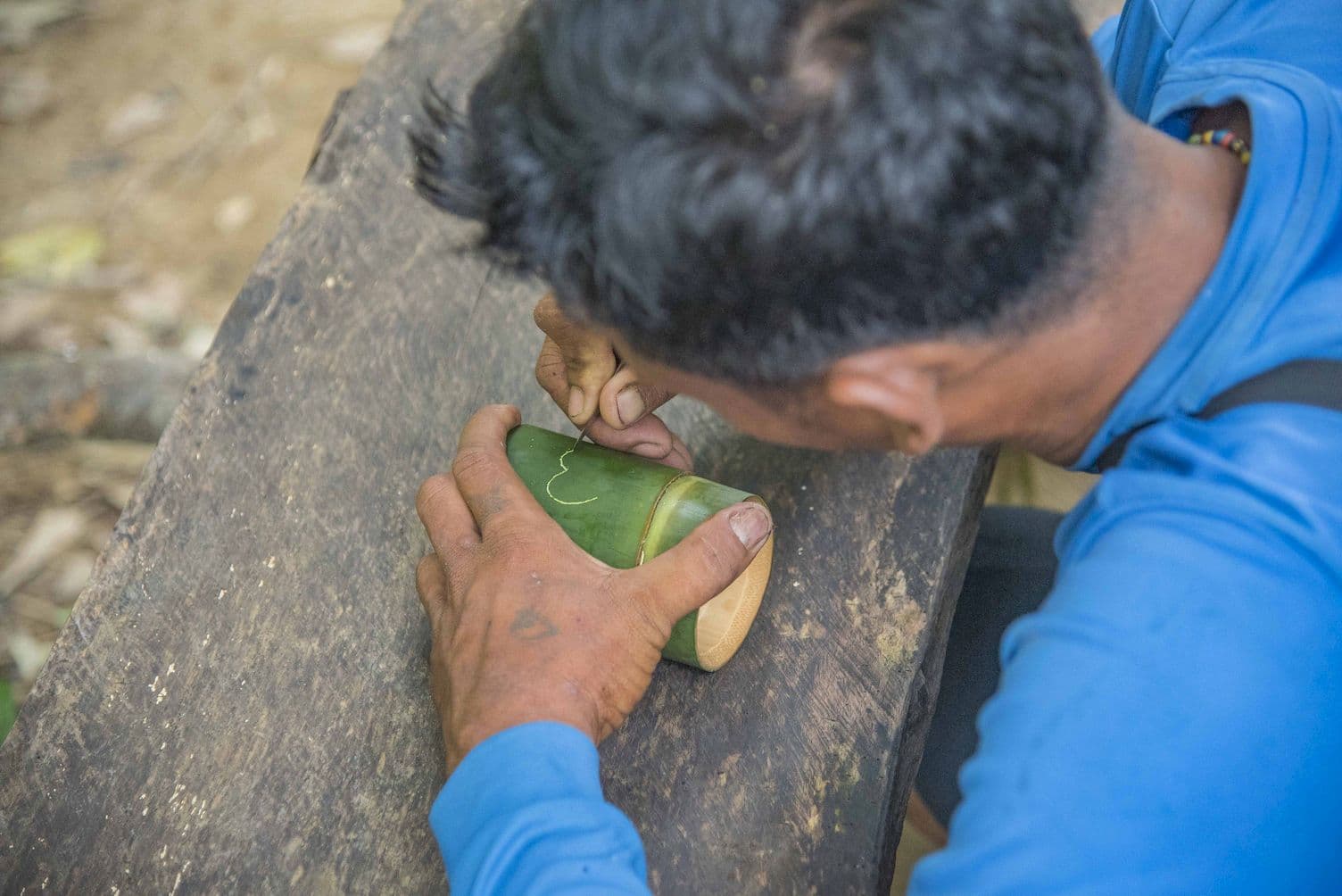 Bamboo carving