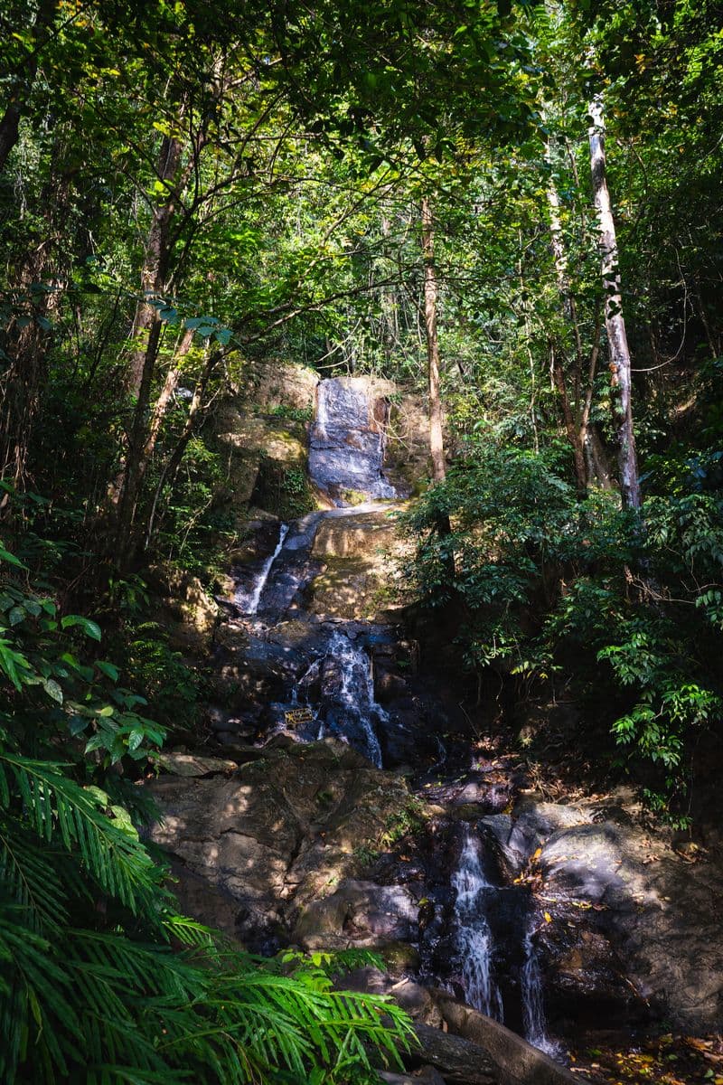 Waterfall photo point in Khao Sok
