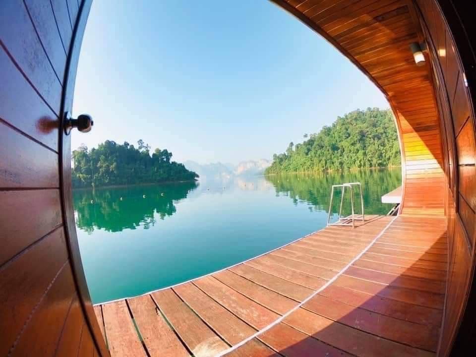 View frm the room on Cheow Larn lake