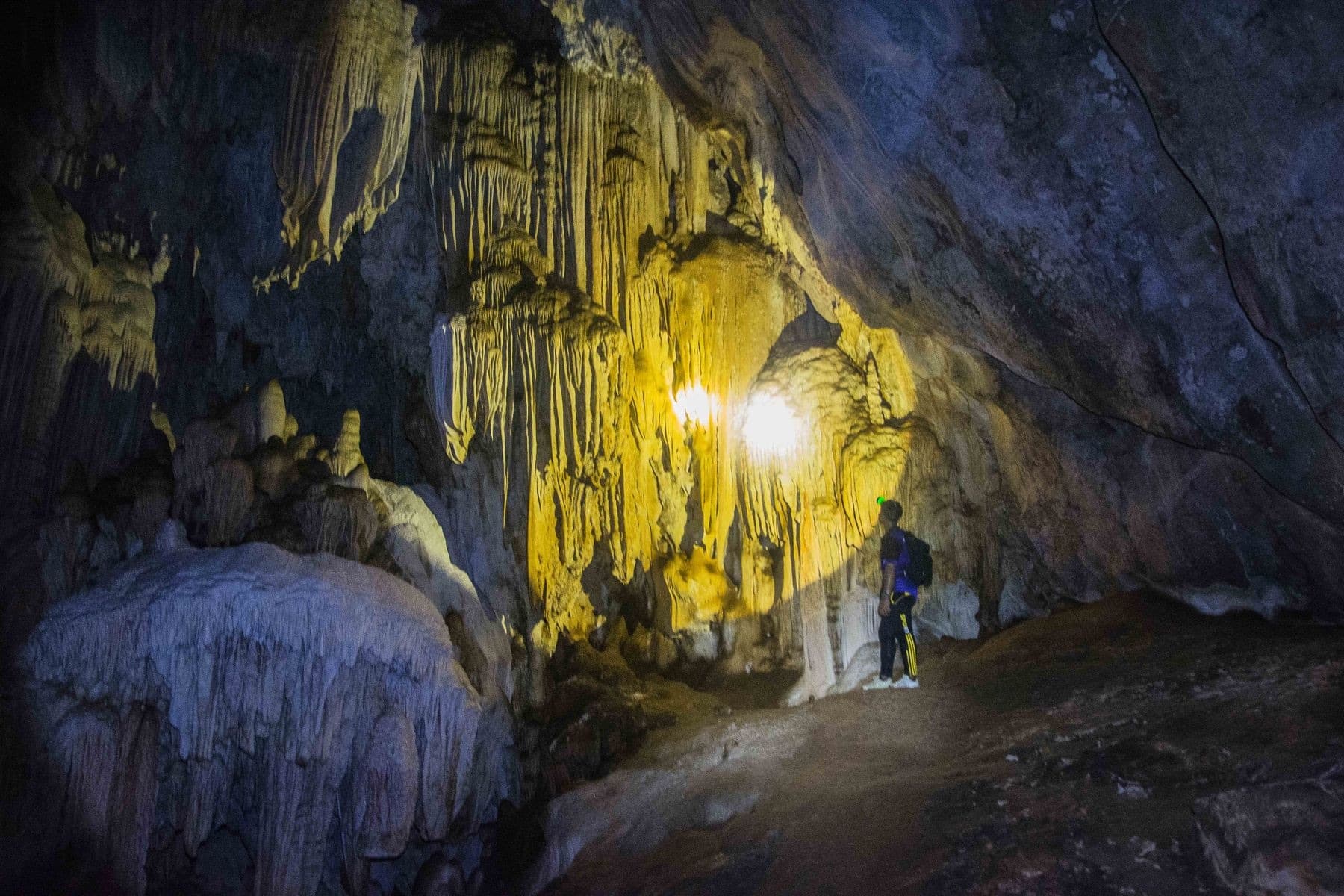 Cave exploration in Khlong Phanom