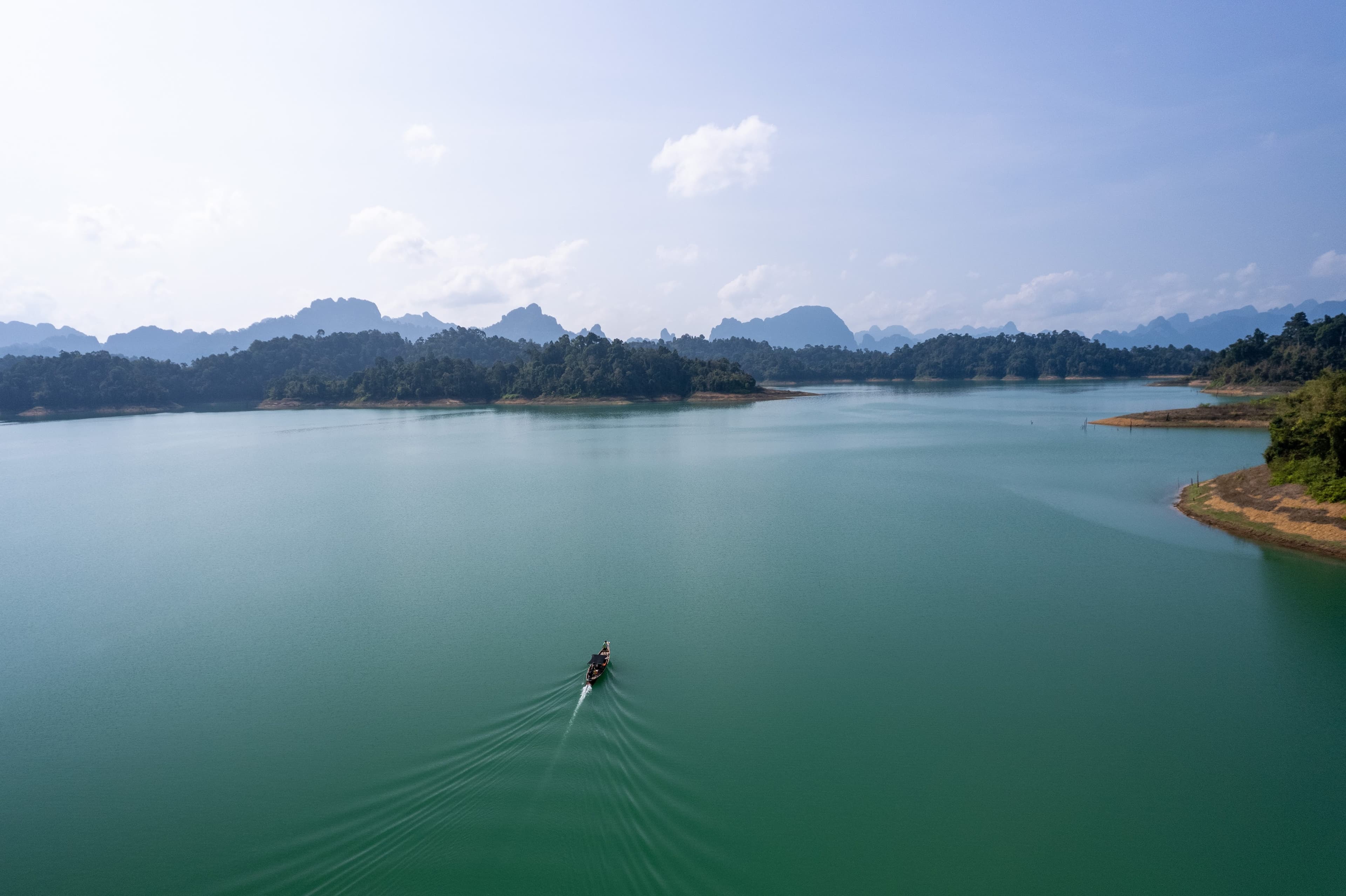 Boat in Cheow Lan Lake