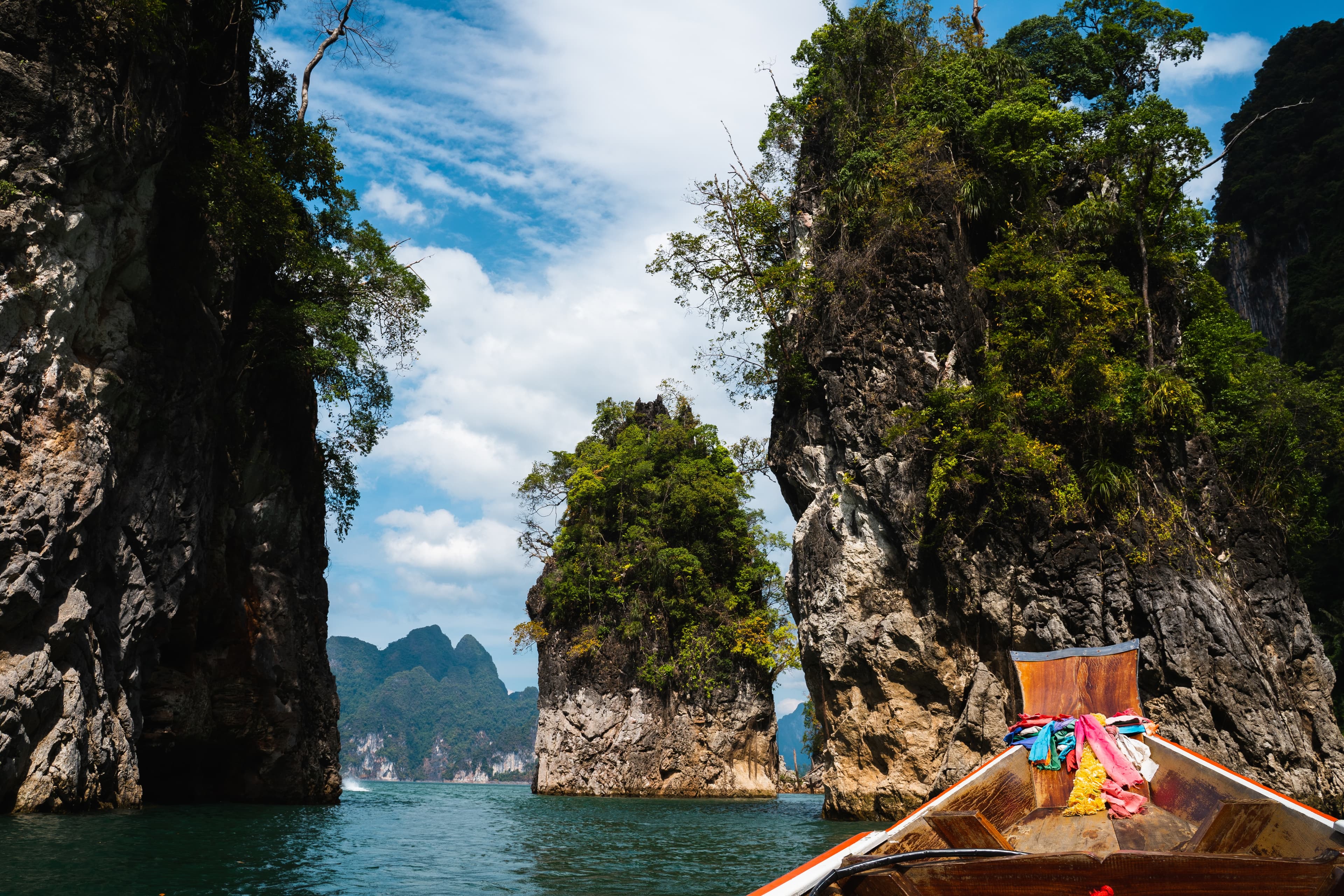 Boat in Cheow Lan Lake