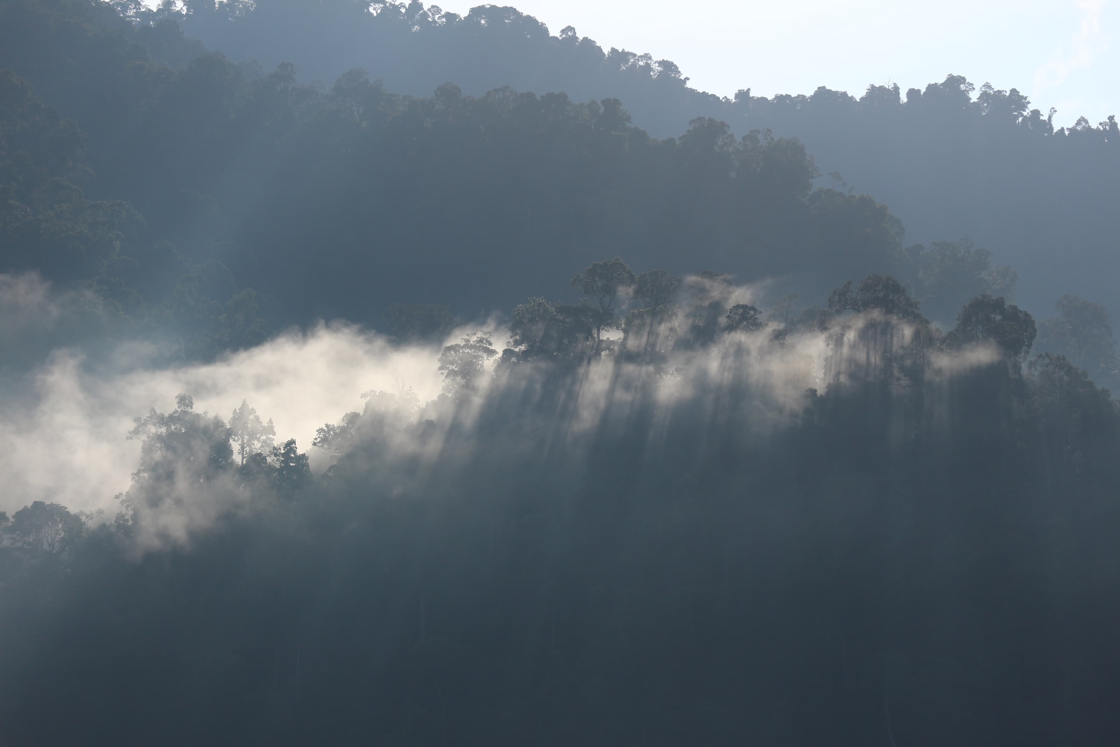 Clouds and weather over Cheow Lan Lake